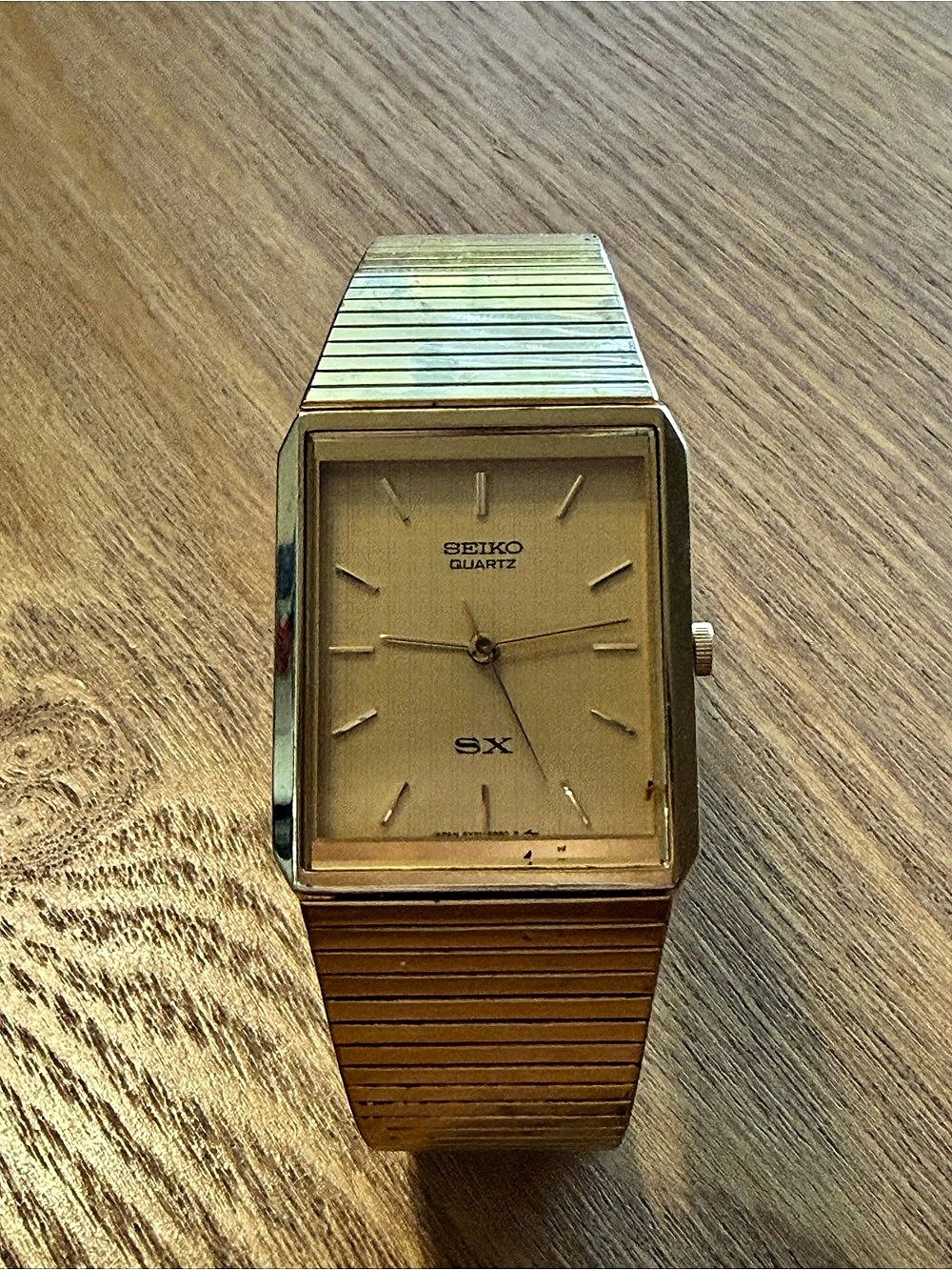 Seiko SX Quartz Rectangular Dress Watch